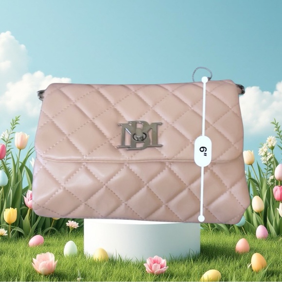 Badgley Mischka Pink/Blush Quilted Women's Bag, NWT✔️ - Picture 3 of 9